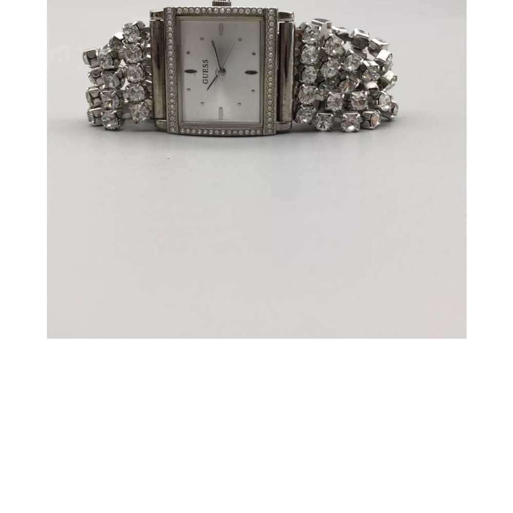 Guess Silver Crystal Pave Watch – 26mm – Women’s - Picture 2 of 5